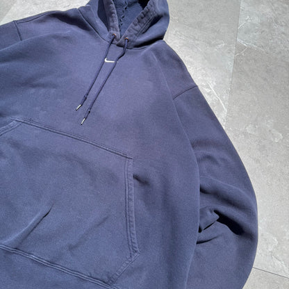 90s-00s Nike Center Logo Sun-Faded Navy Hoodie KiiChain Clothing
