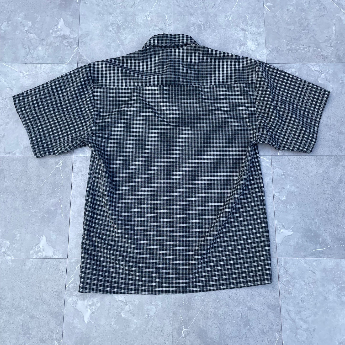 90s Saga Made in USA Checkered Short Sleeve Shirt