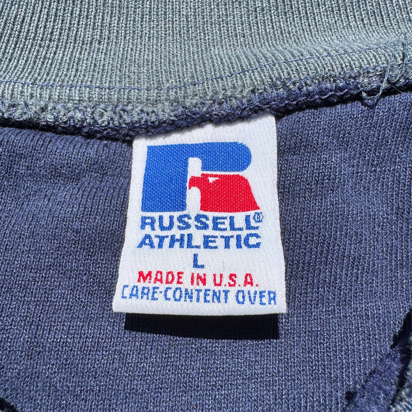 90s Russell Athletic Made in USA Half-Zip Polo Sweatshirt KiiChain Clothing