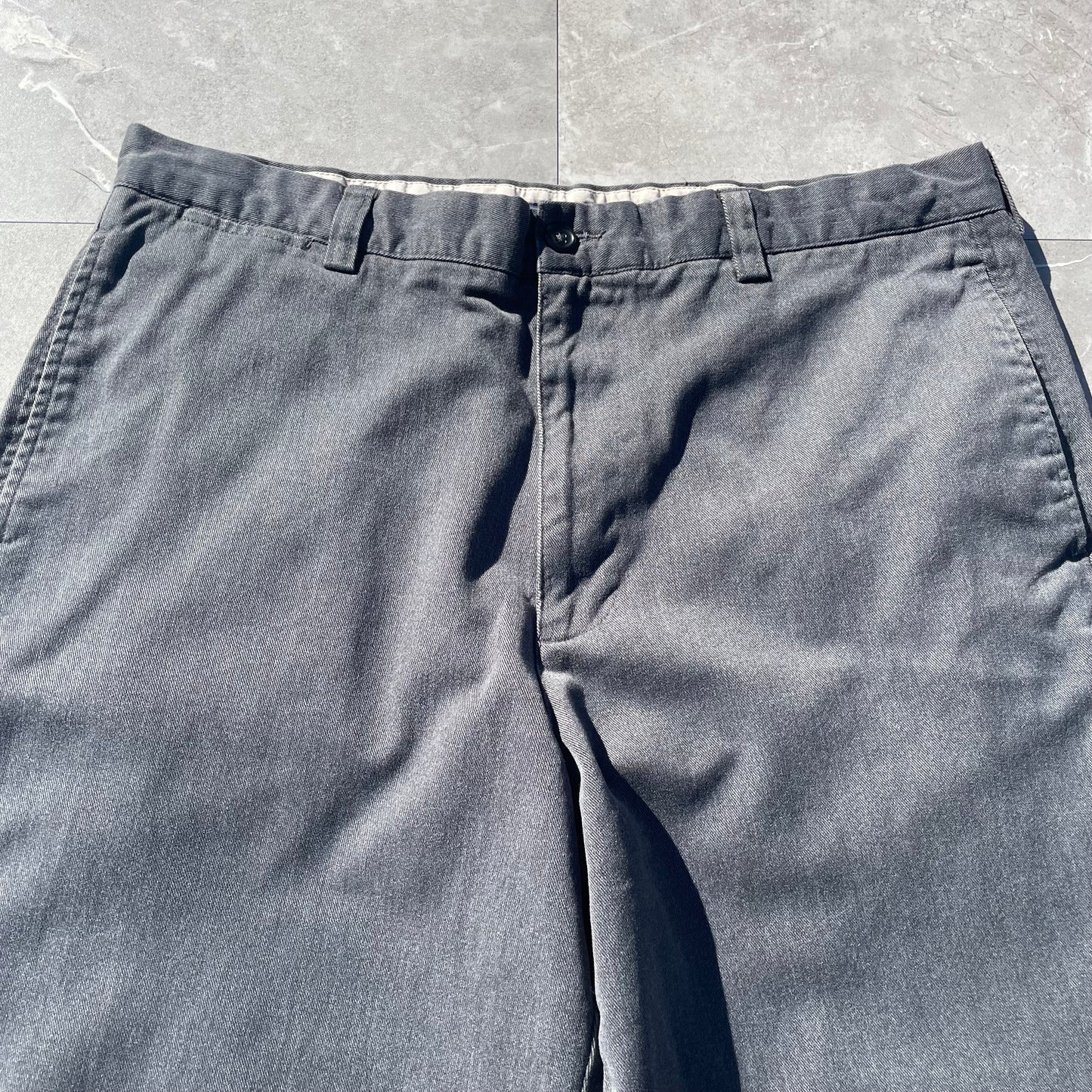 00s Gap Washed Gray/Black Loose Fit Pants 38x32