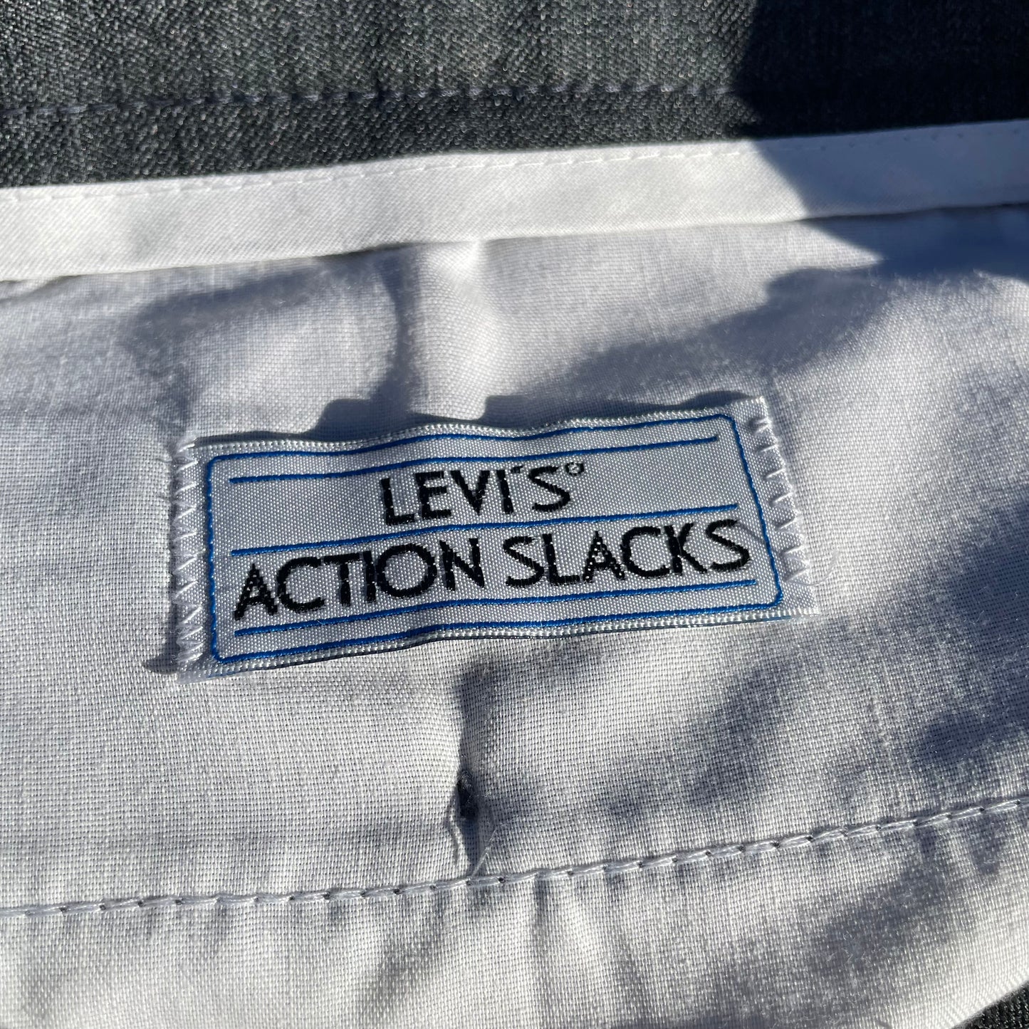 90s Levi's Made in USA Dark Gray Action Slacks