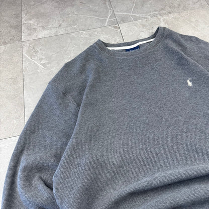 00s Polo Ralph Lauren Dark Gray Long Sleeve Thermal