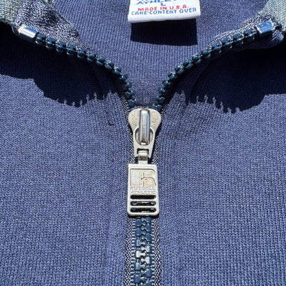 90s Russell Athletic Made in USA Half-Zip Polo Sweatshirt KiiChain Clothing