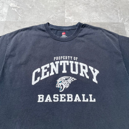 00s Hanes Century Baseball Heavyweight Graphic T-Shirt