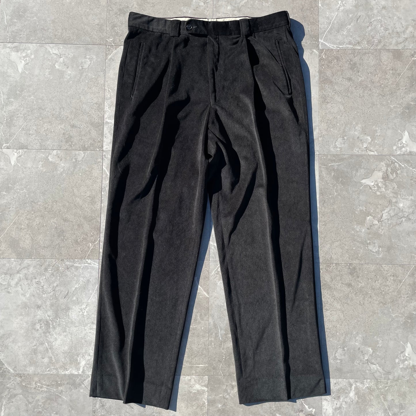 90s Nordstrom Ballin Made in Canada Black Pleated Slacks