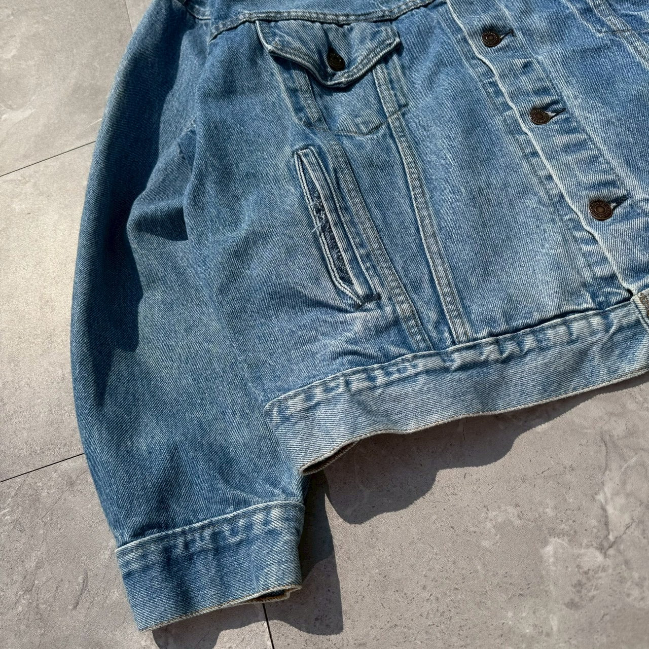 80s-90s Levi's 70507 Type III Made in USA Light Blue Denim Jacket
