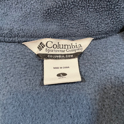 00s Columbia Navy Zip Fleece Vest