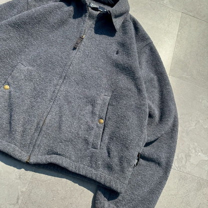 90s Ralph Lauren Gray Fleece Swing Top Jacket