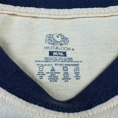 00s Fruit of the Loom Yellow Ringer T-Shirt