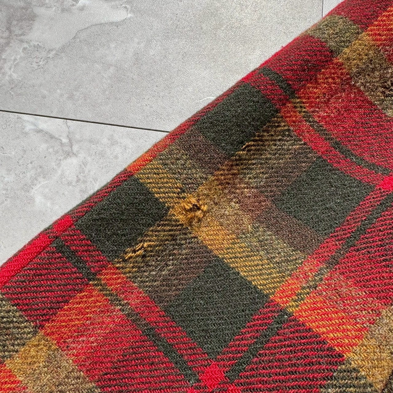 80s-90s Pendleton Made in USA 100% Virgin Wool Red Checkered Jacket