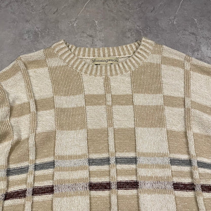 90s Munsingwear 3D Design Acrylic Knitted Sweater