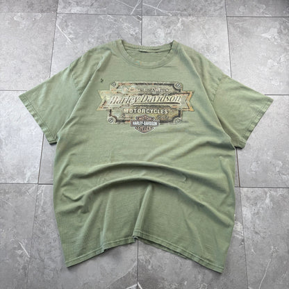 00s Unknown Harley Davidson Faded & Thrashed Graphic T-Shirt