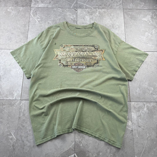 00s Unknown Harley Davidson Faded & Thrashed Graphic T-Shirt