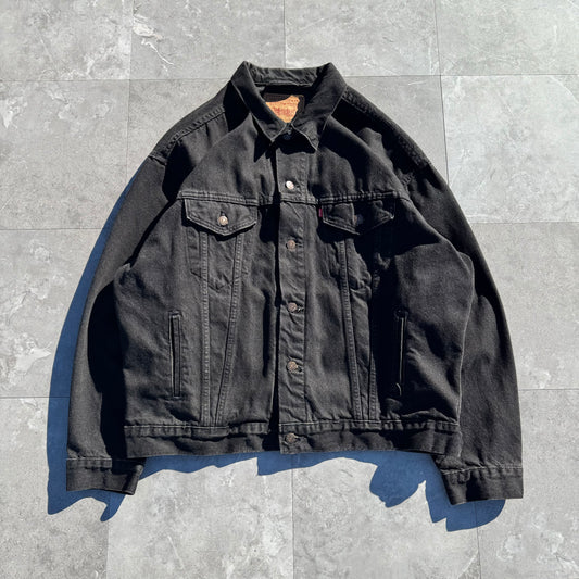 90s Levi's 70507-4159 Made in USA Black Denim Jacket