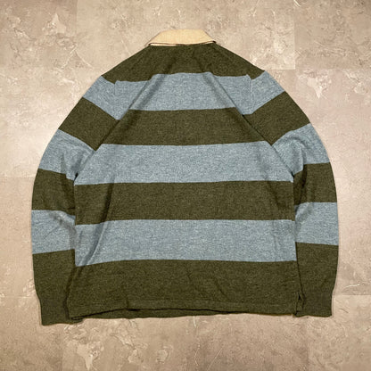 00s J.Crew Merino Wool Polo Sweater