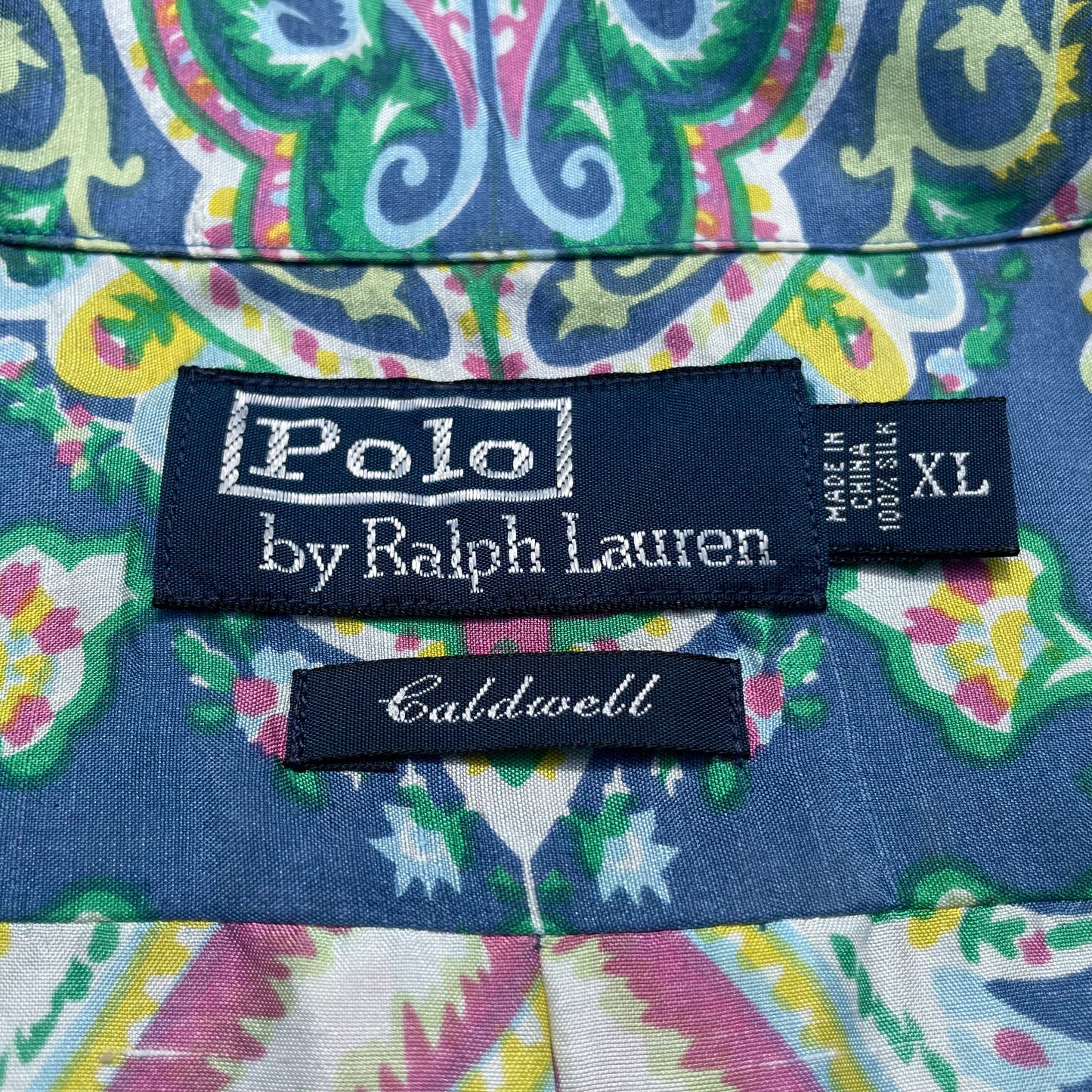 90s Ralph Lauren Caldwell Rare Silk Paisley Shirt