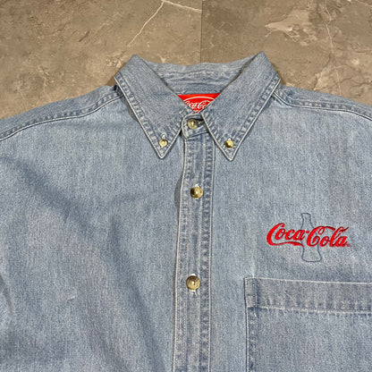 90s Coca-Cola Made in USA Denim Shirt