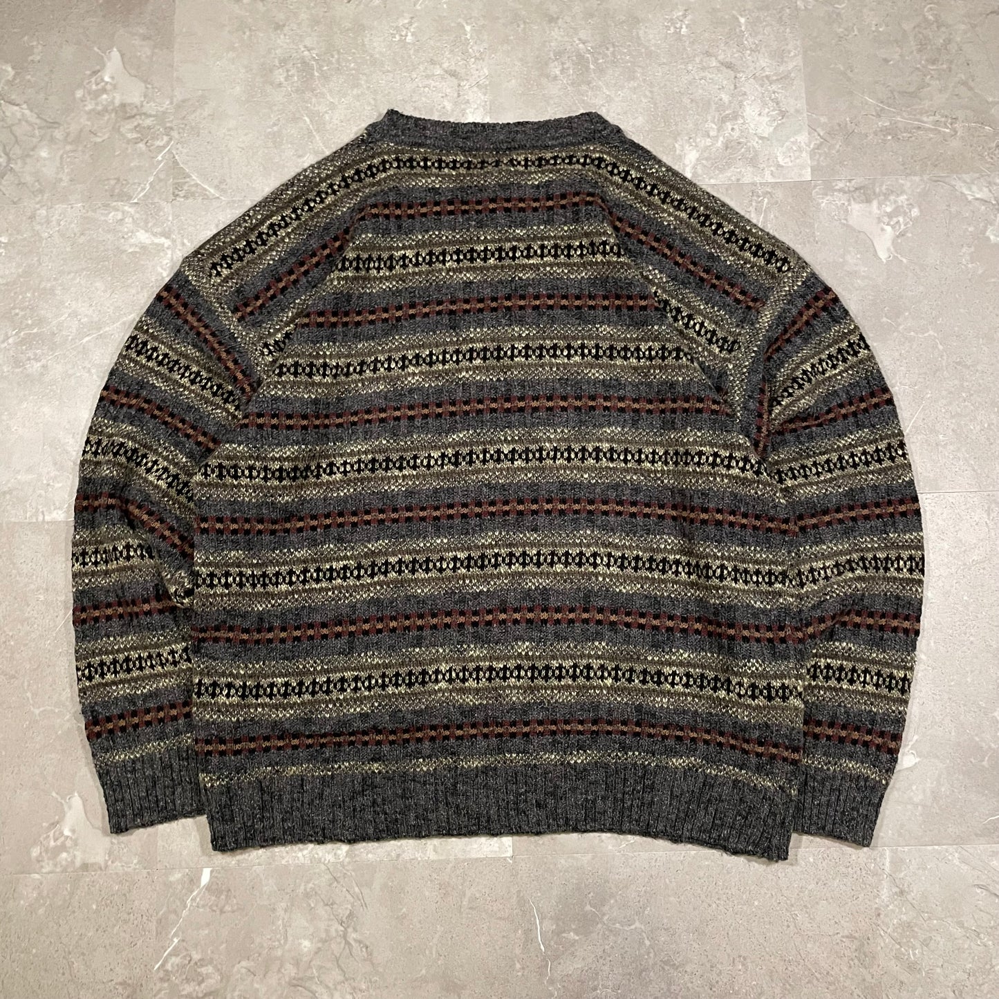 90s Dockers’ Gray Design Knitted Sweater