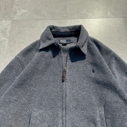 90s Ralph Lauren Gray Fleece Swing Top Jacket