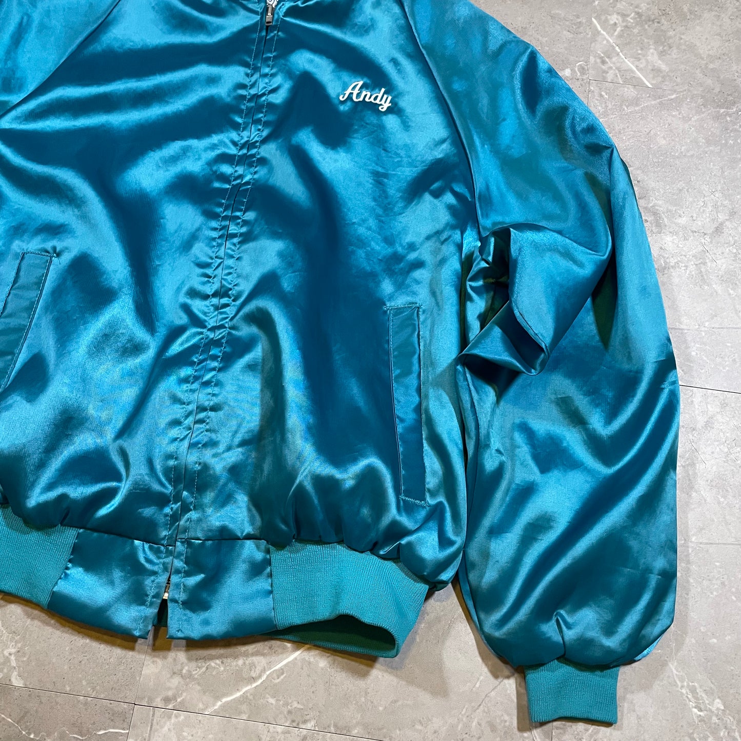 90s King Louie Pro Fit Made in USA Nylon Bomber Jacket