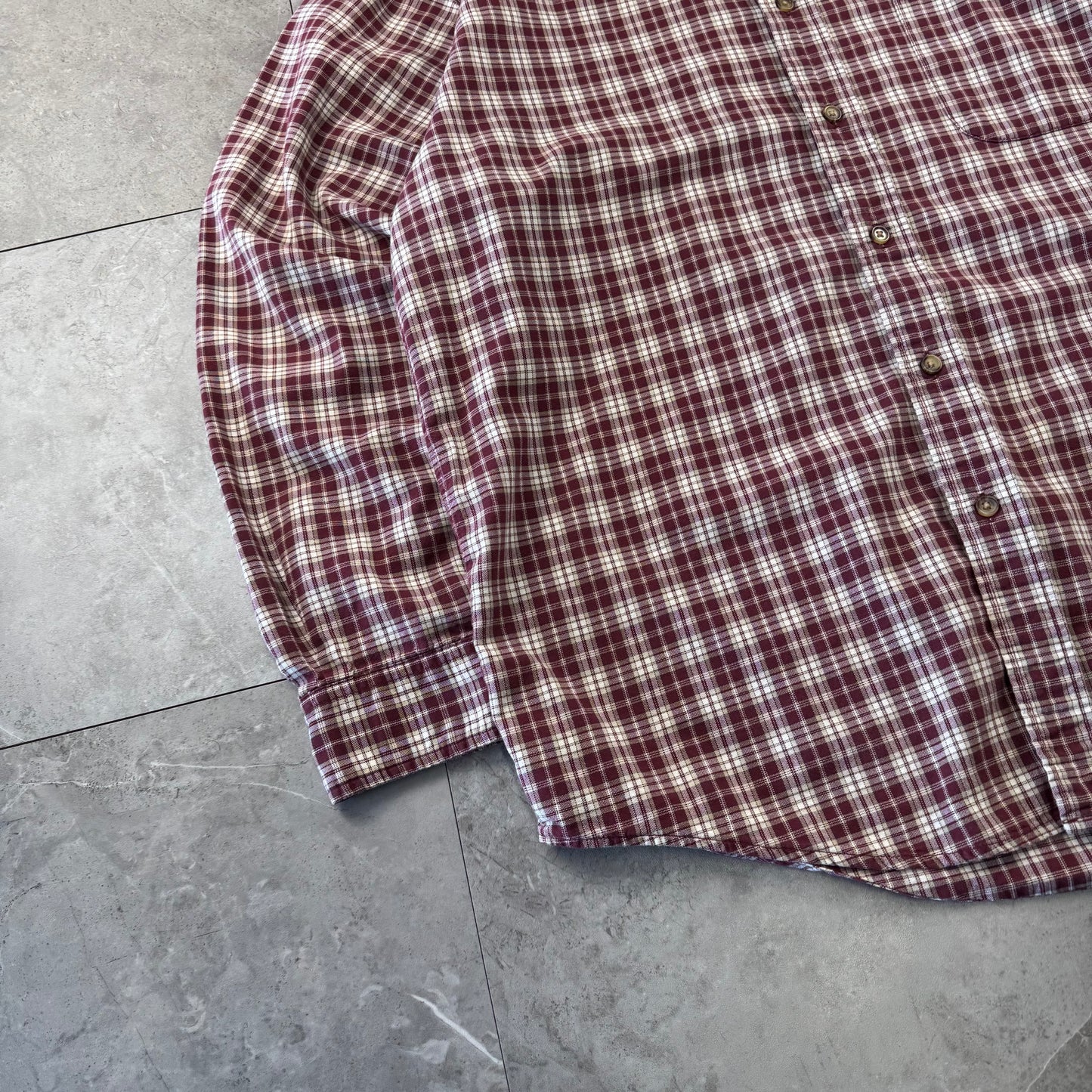 90s-00s Eddie Bauer Red Checkered Button Down Shirt