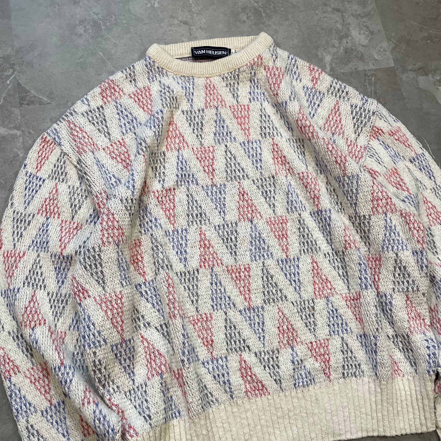 90s Van Heusen Made in USA Design Knitted Sweater