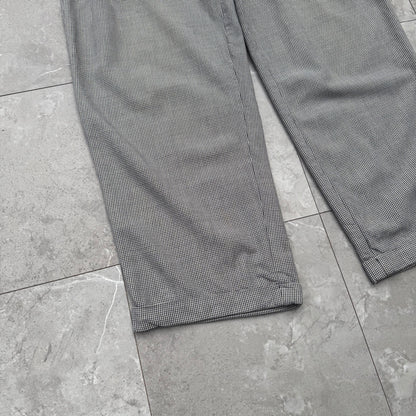 80s-90s Polo by Ralph Lauren Made in USA Houndstooth Pleated Slacks