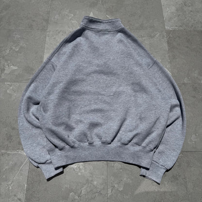90s Russell Athletic Made in USA Half-Zip Gray Sweatshirt KiiChain Clothing