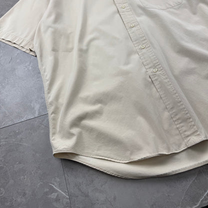 00s Ralph Lauren Blake Cream Button Down Short Sleeve Shirt L