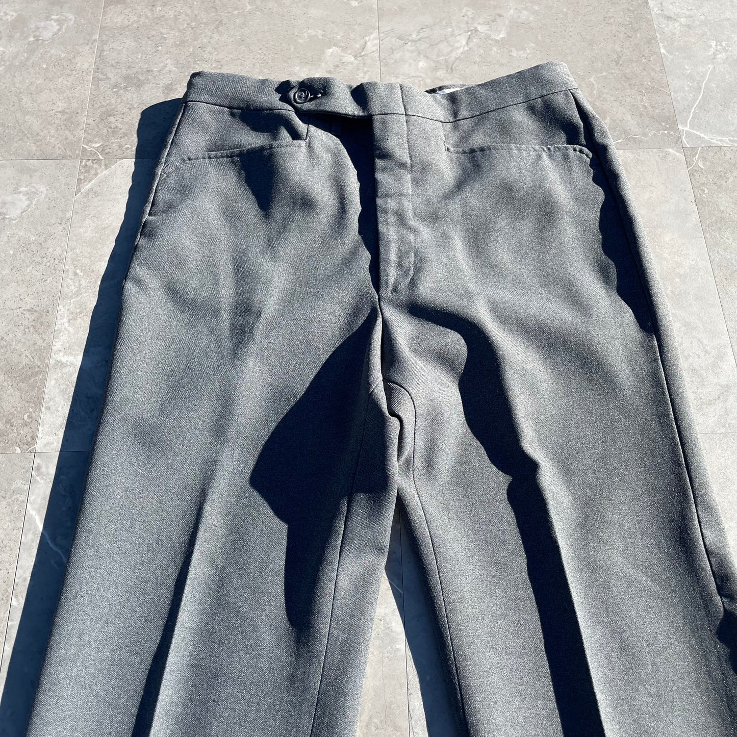 80s Levi's Made in USA Sta-Prest Gray Action Slacks