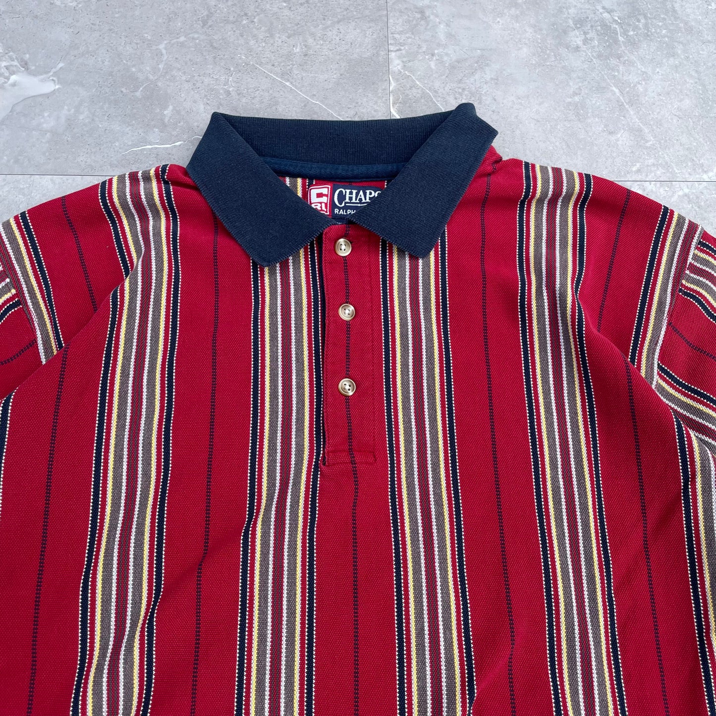 90s Chaps Long Sleeve Polo