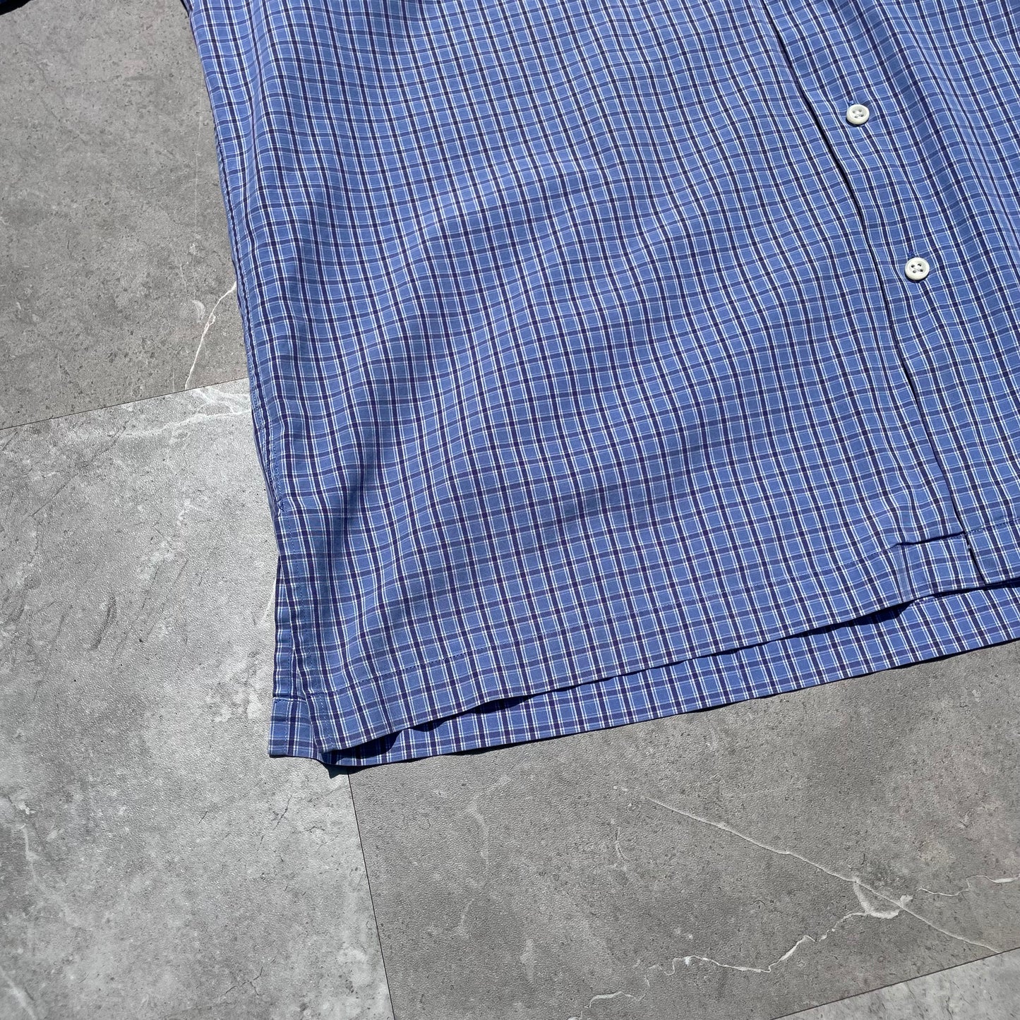 90s Ralph Lauren Caldwell Blue Checkered Shirt