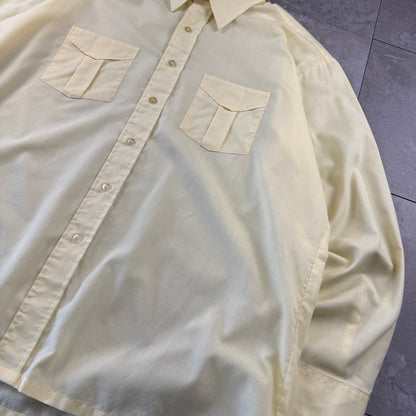 80s-90s JC Penny Yellow Dual Pocket Shirt