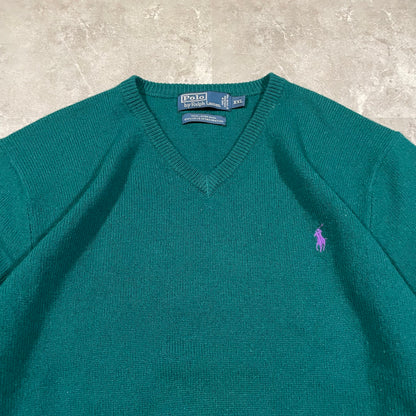 90s Ralph Lauren Lamb Wool V-Neck Sweater