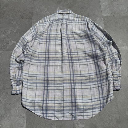 90s Ralph Lauren Checkered Linen Shirt KiiChain Clothing