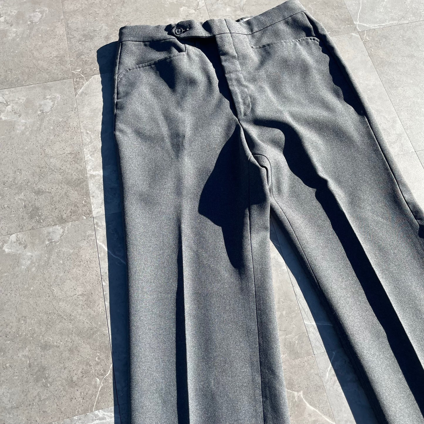 80s Levi's Made in USA Sta-Prest Gray Action Slacks