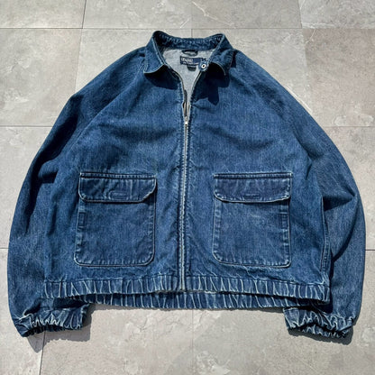80s-90s Ralph Lauren Rare Dual Pocket Denim Swing Top Jacket