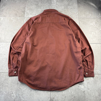 90s-00s Levi's Burgundy Heavyweight Dual Pocket Shirt
