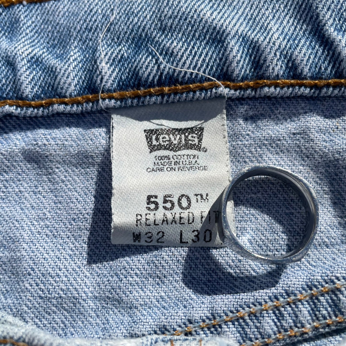 90s Levi's 550 Made in USA Denim 32x30