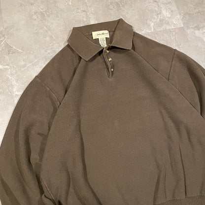 90s-00s Eddie Bauer Cotton Polo Sweater