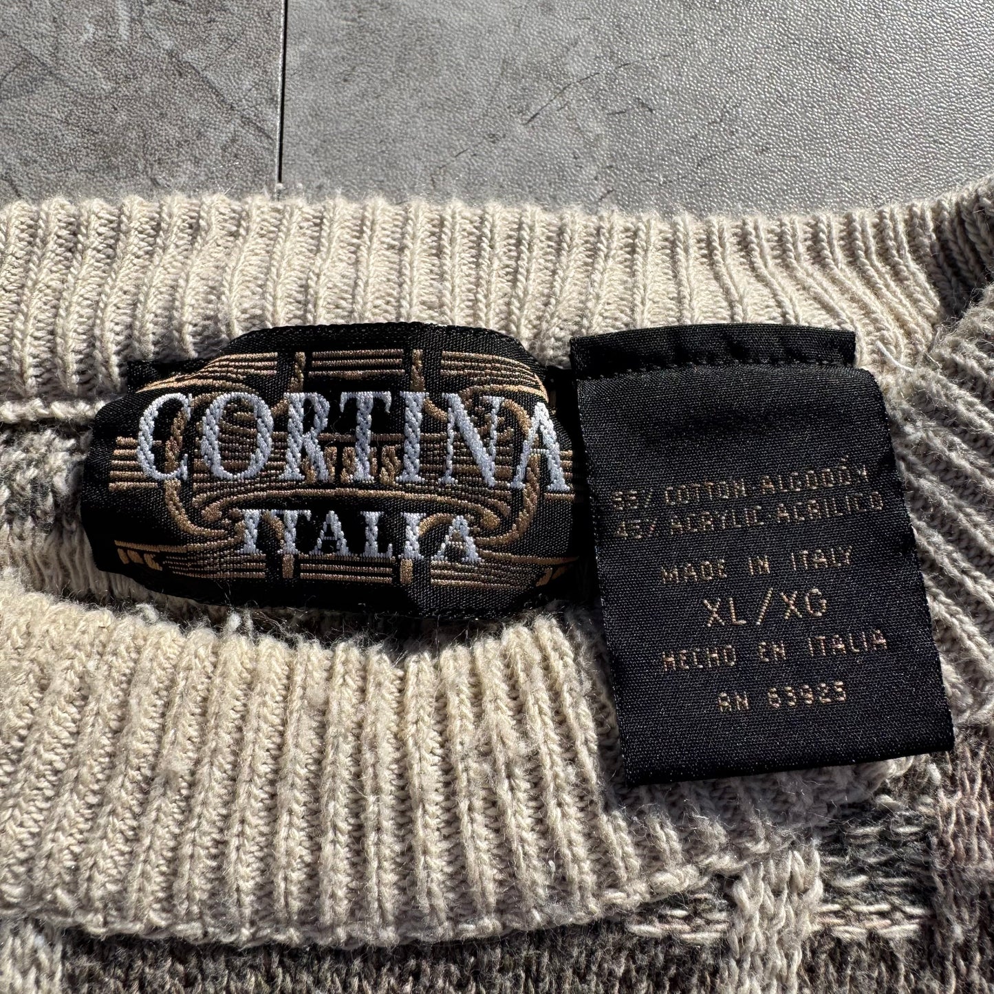 90s Cortina Italia Made in Italy Design Knit