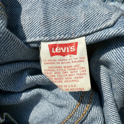 80s-90s Levi's 70507 Type III Made in USA Light Blue Denim Jacket