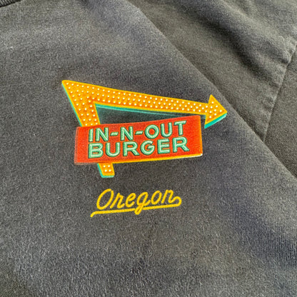 00s In-N-Out Burger Oregon Black Graphic T-Shirt