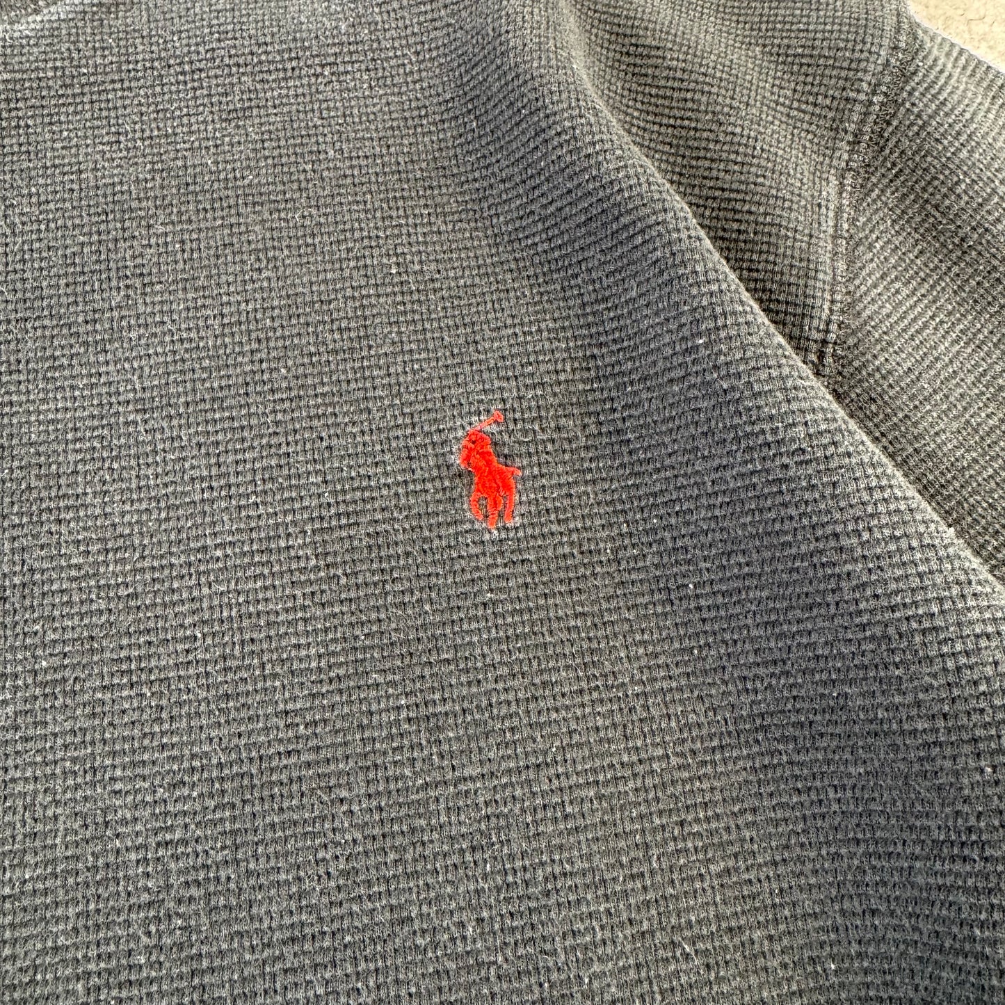 00s~ Polo Ralph Lauren Black Long Sleeve Thermal
