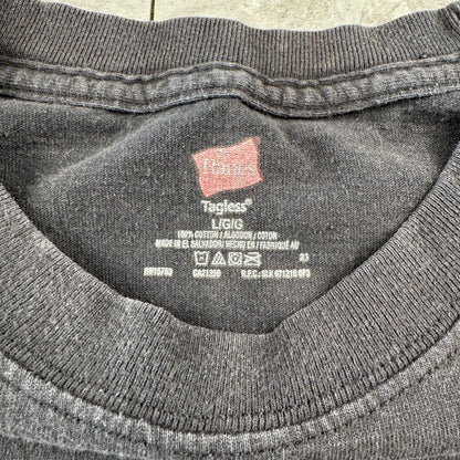 00s Hanes Broken Black Graphic T-Shirt