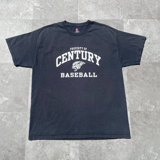 00s Hanes Century Baseball Heavyweight Graphic T-Shirt