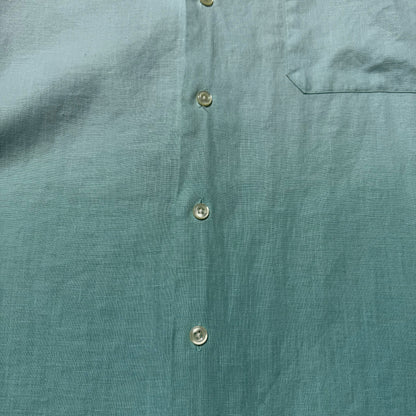 90s-00s Ralph Lauren Adams 100% Linen Tye-Dye Dip Open Collar Shirt KiiChain Clothing