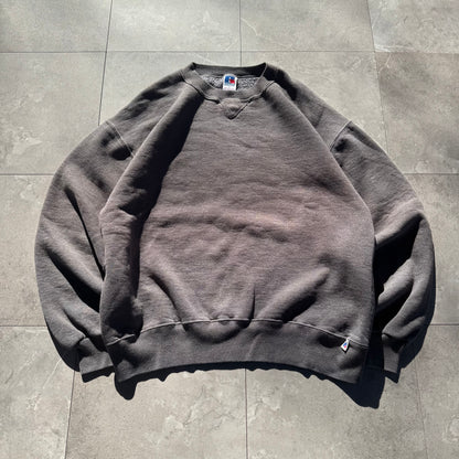 90s Russell Athletic Made in USA Blank Faded Gray Sweatshirt
