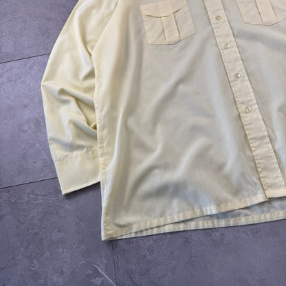 80s-90s JC Penny Yellow Dual Pocket Shirt