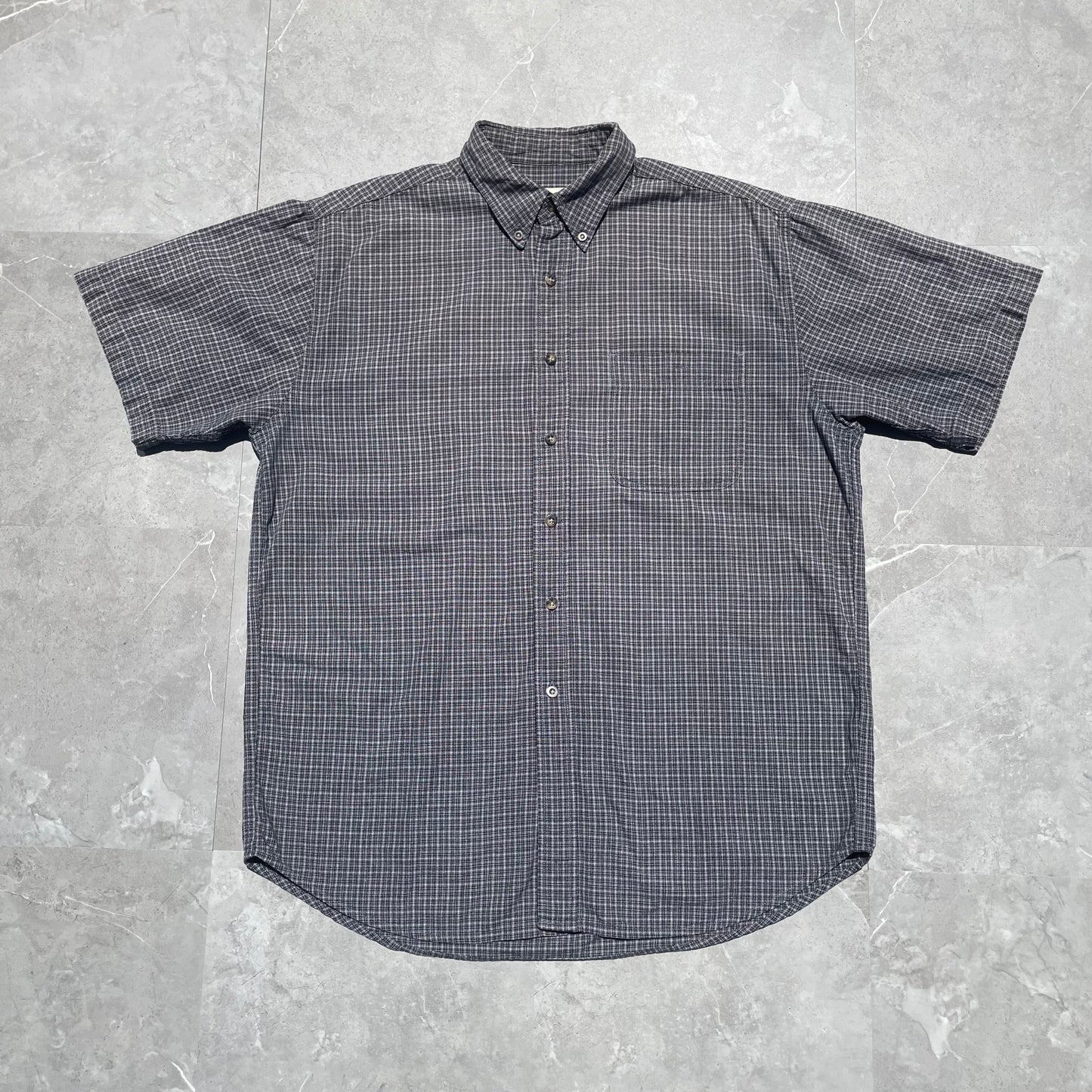 90s-00s Eddie Bauer Checkered Short Sleeve Shirt